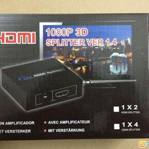 Hdmi1進2出 Hdmi分頻器 Hdmi分配器 Hdmi分線器 Hdmi Splitter 破解hdcp Dcfever Com