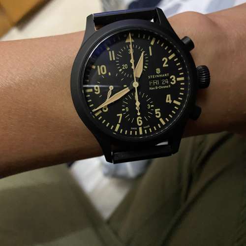 Steinhart nav b chrono ii black dlc outlet