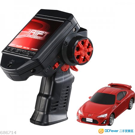 takara tomy drift nano toyota 86 红色 遥控车