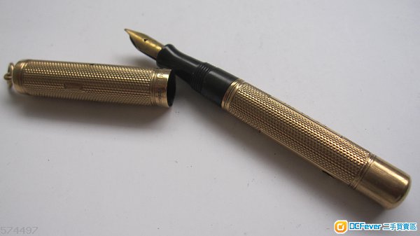 watermans ideal 9k gold ring-top pen 地球牌墨水笔